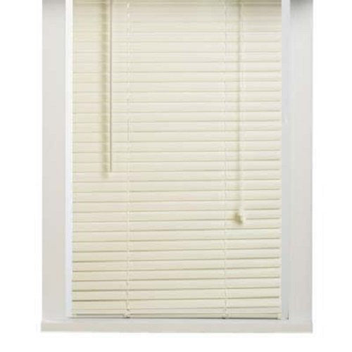 New 5th Ave Collection 4 Pack of Alabaster Vinyl 1" Mini Blinds - 37" Wide x 64" Long