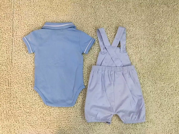 New Arrivals 2016 Brand Baby set Blue Black baby Bodysuits + Pants 100% Cotton baby Clothing Set