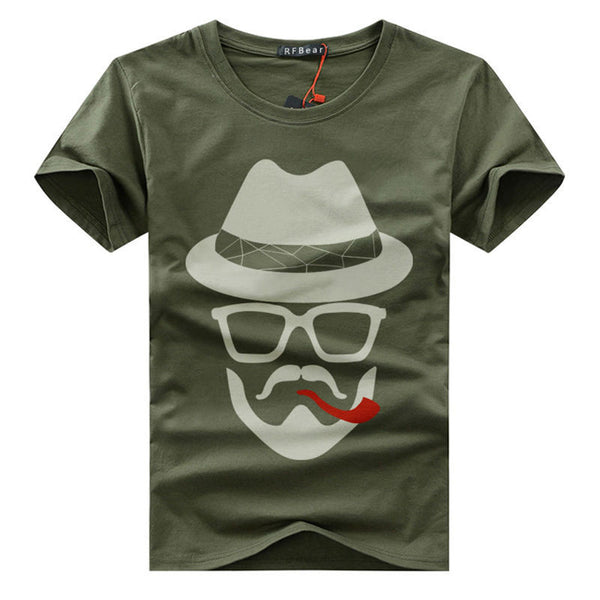 new fashion summer t shirt men o-neck cotton.