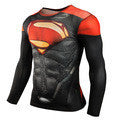ZOOM 3D Printed T-shirts Men Raglan Long Sleeve Compression Shirt.