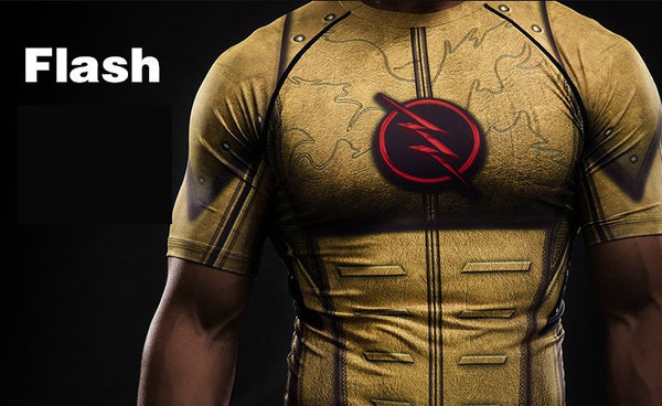 ZOOM 3D Printed T-shirts Men Raglan Long Sleeve Compression Shirt.