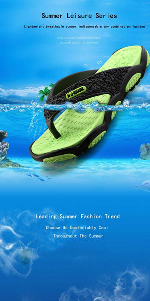 Summer Men Designer Flip Flops Male Casual Beach Shoes Platform Slip on Sandals Breathable Shoes Hot Sales