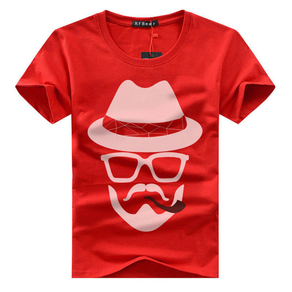 new fashion summer t shirt men o-neck cotton.