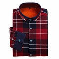 Men's short-sleeved plaid shirt summer new fashion England shirt mens slim fit.