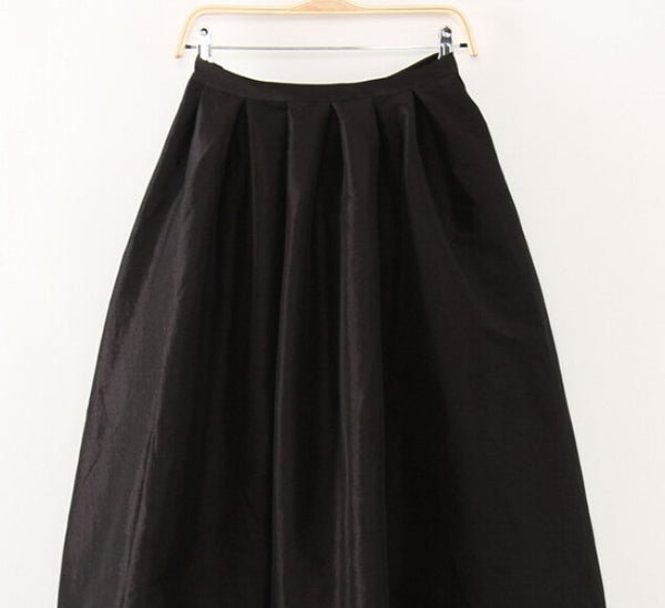 Maxi Long Skirt Floor Length Ladies High Waisted Skirts Women.