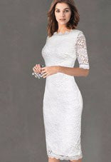 Women Dress Elegant Floral Print Work Business Casual Party .