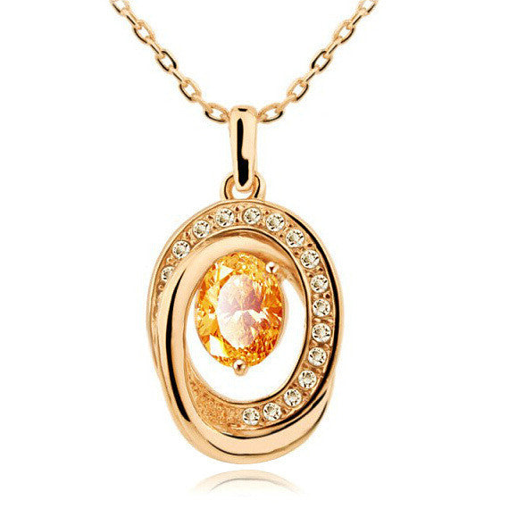 2017 Summer Hot Bicyclic Gold Womens Necklace Vintage Jewelry