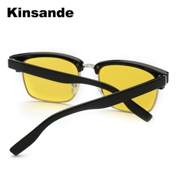 KINSANDE Square Computer Glasses Yellow Lens Anti Blue Ray Men Gaming Eyewear Glasses.
