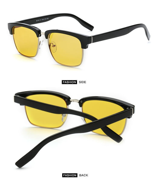 KINSANDE Square Computer Glasses Yellow Lens Anti Blue Ray Men Gaming Eyewear Glasses.