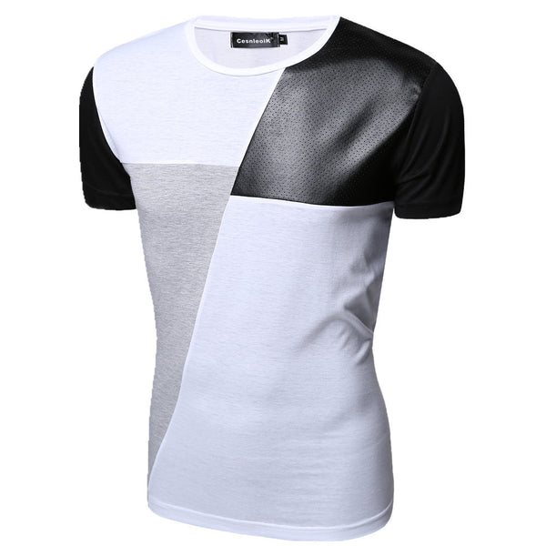 Mens T Shirt Slim Fit Crew Neck T-shirt