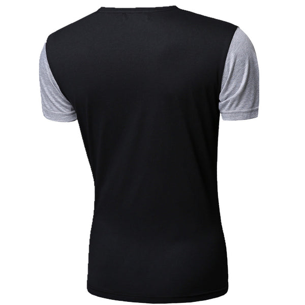 Mens T Shirt Slim Fit Crew Neck T-shirt