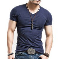 Mens T Shirt Slim Fit Crew Neck T-shirt