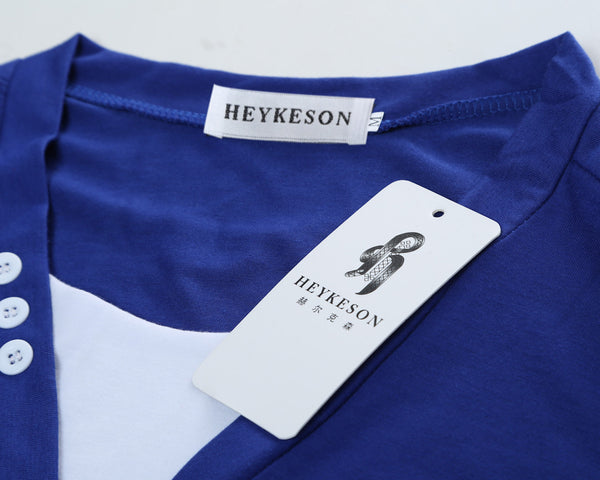 2017 Short Sleeve Fake Two T Shirt V-Neck Slim.