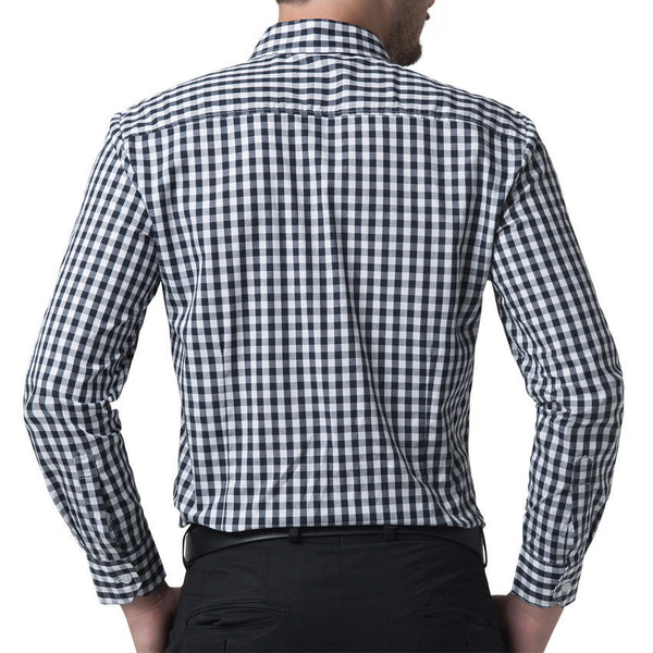 Men 2017 Long Sleeve Cotton Casual Men Shirt Stylish Slim Fit.