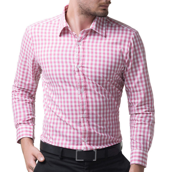 Men 2017 Long Sleeve Cotton Casual Men Shirt Stylish Slim Fit.