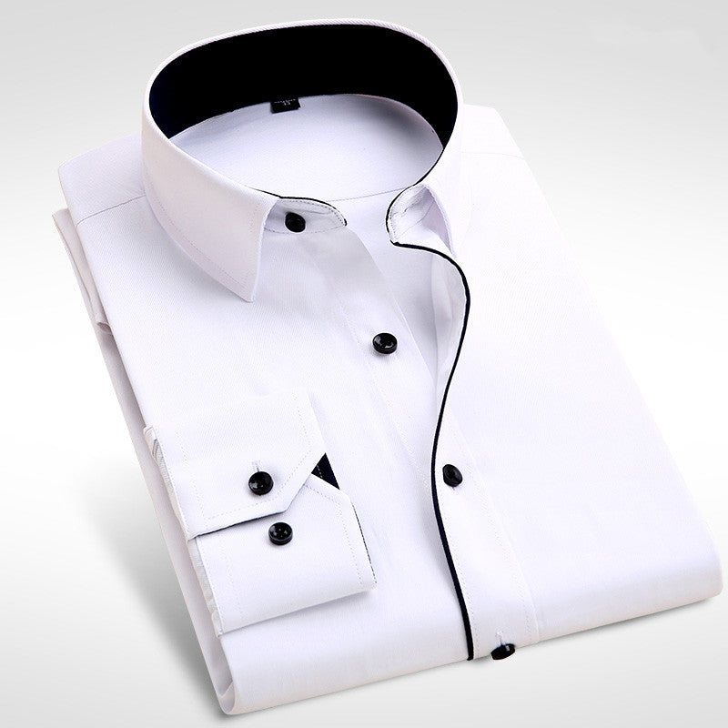 2017 Brand New Men Shirt Male Dress Shirts Men's Fashion Casual Long Sleeve Business Formal