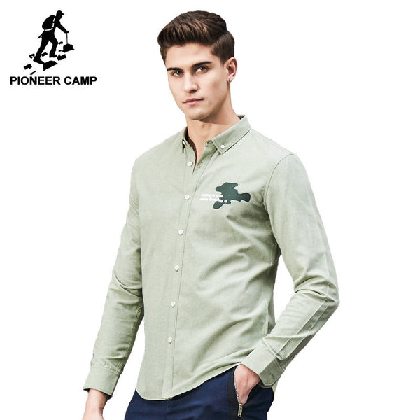Pioneer Camp New arrival Spring men shirt brand-clothing fashion male casual shirt.