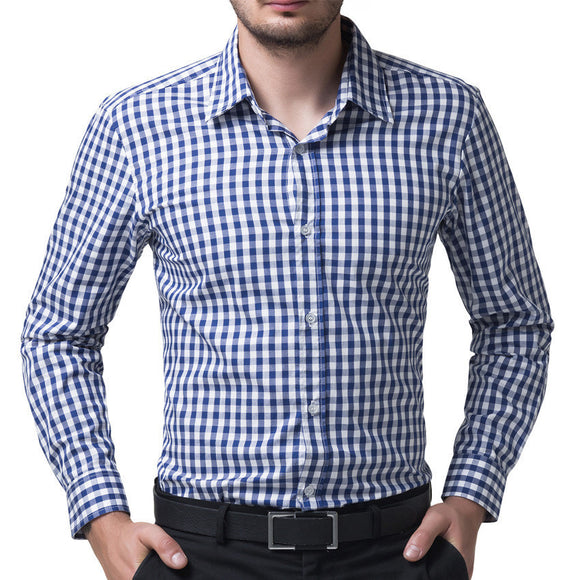 Men 2017 Long Sleeve Cotton Casual Men Shirt Stylish Slim Fit.