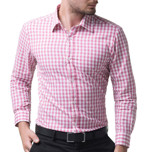 Men 2017 Long Sleeve Cotton Casual Men Shirt Stylish Slim Fit.