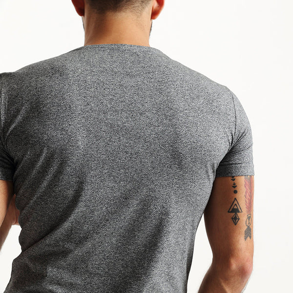 2017 Summer Brand Men's Short-sleeved Cotton skinny T-shirt.