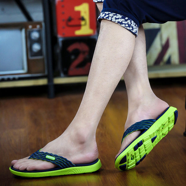 Aleader New 2017 Summer Men's Flip Flops  Massage Beach Slippers