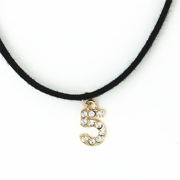 Hot new torques Bijoux Plain Black Velvet Ribbon crystal choker.