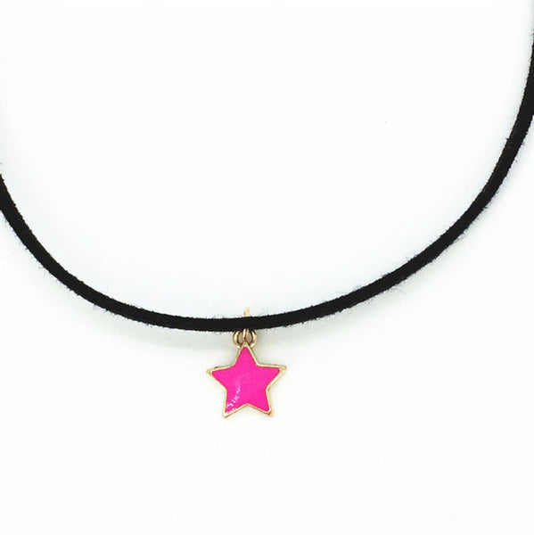 Hot new torques Bijoux Plain Black Velvet Ribbon crystal choker.