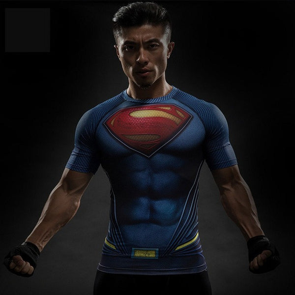 ZOOM 3D Printed T-shirts Men Raglan Long Sleeve Compression Shirt.