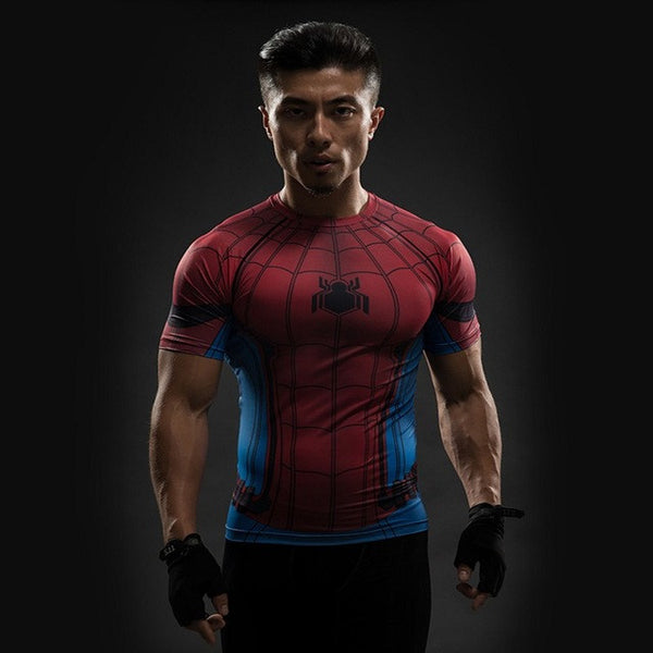 ZOOM 3D Printed T-shirts Men Raglan Long Sleeve Compression Shirt.
