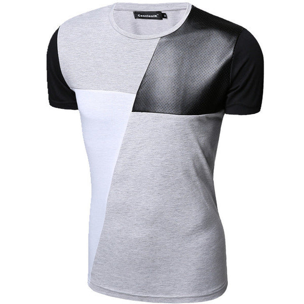 Mens T Shirt Slim Fit Crew Neck T-shirt