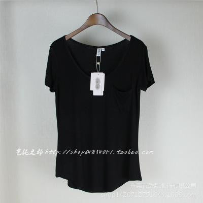 4 Colors Fashion All Match V Neck Short Sleeve T Shirts Summer New Arrivals S-4xl Plus Size Bottoming Loose European Style Tops