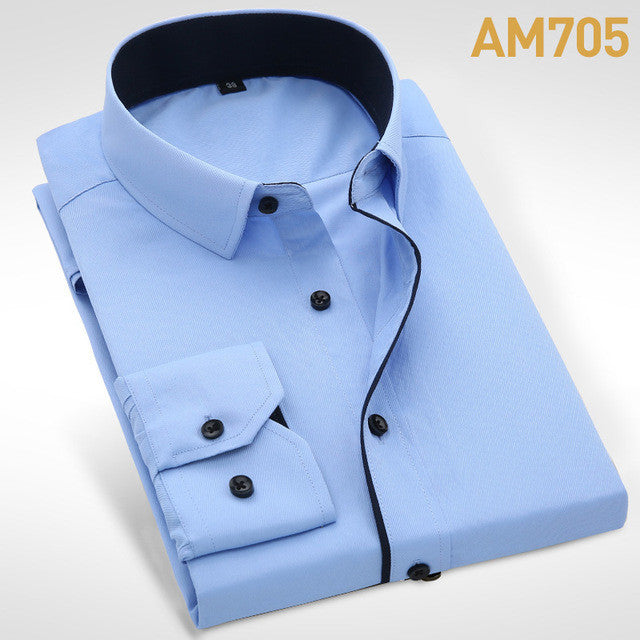 2017 Brand New Men Shirt Male Dress Shirts Men's Fashion Casual Long S - Sanjammer Store 2017 Brand New Men Shirt Male Dress Shirts Men's Fashion Casual Long S - Sanjammer Store