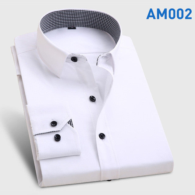 2017 Brand New Men Shirt Male Dress Shirts Men's Fashion Casual Long S - Sanjammer Store 2017 Brand New Men Shirt Male Dress Shirts Men's Fashion Casual Long S - Sanjammer Store