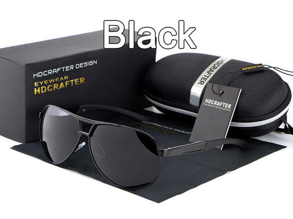 Men's UV400 sunglasses mirror Eyewear Sun glasses for men with case box.