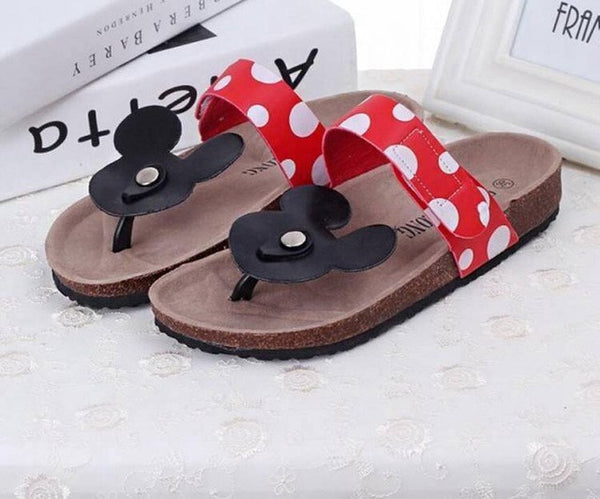 Summer Mouse Shoes, Slippers Ladies  Flat Sandals Beach .