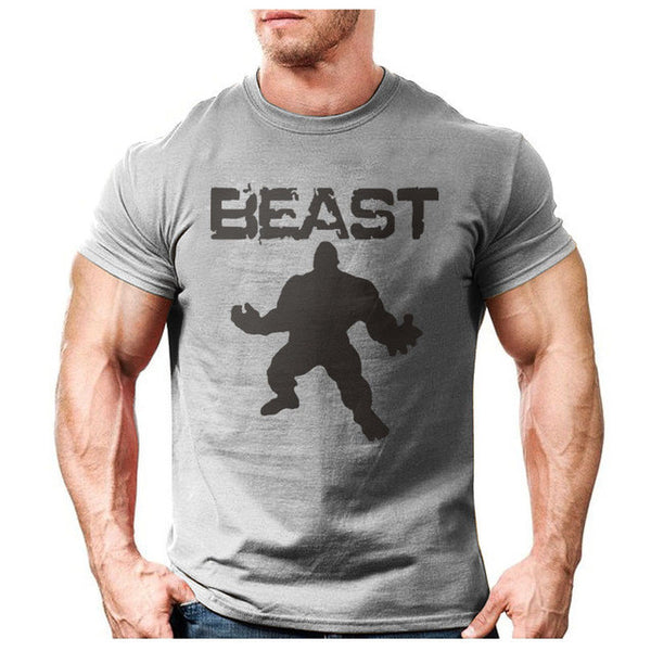 New Brand clothing Bodybuilding Fitness Men beast printed t-shirts Golds Gorilla Wear tee shirts Stringer tops.
