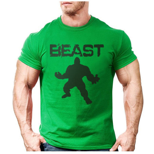New Brand clothing Bodybuilding Fitness Men beast printed t-shirts Golds Gorilla Wear tee shirts Stringer tops.