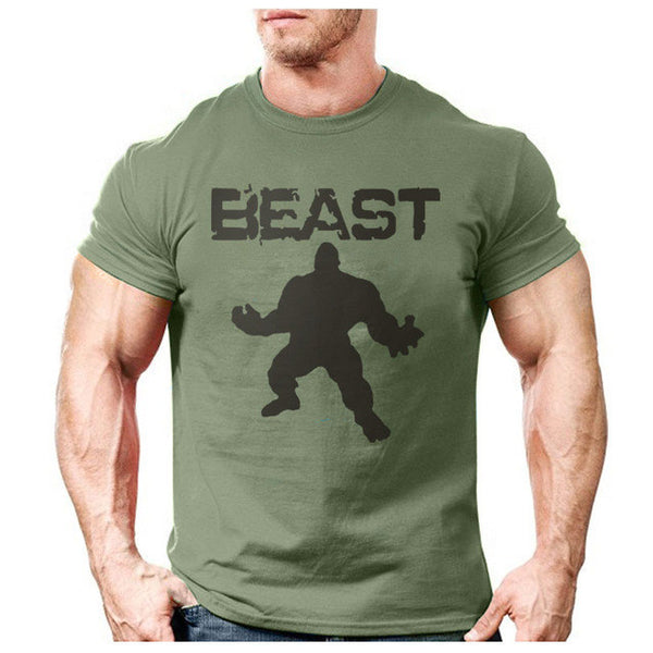 New Brand clothing Bodybuilding Fitness Men beast printed t-shirts Golds Gorilla Wear tee shirts Stringer tops.