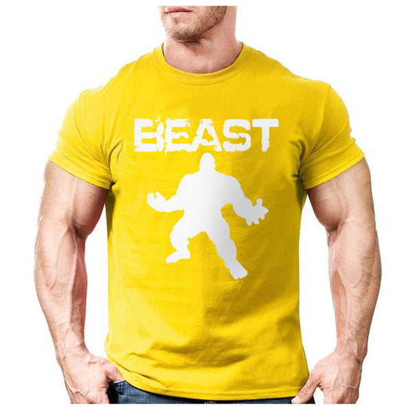 New Brand clothing Bodybuilding Fitness Men beast printed t-shirts Golds Gorilla Wear tee shirts Stringer tops.