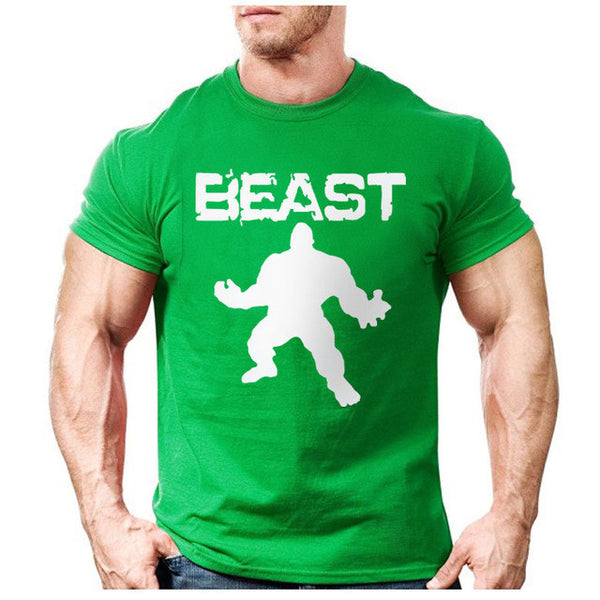New Brand clothing Bodybuilding Fitness Men beast printed t-shirts Golds Gorilla Wear tee shirts Stringer tops.