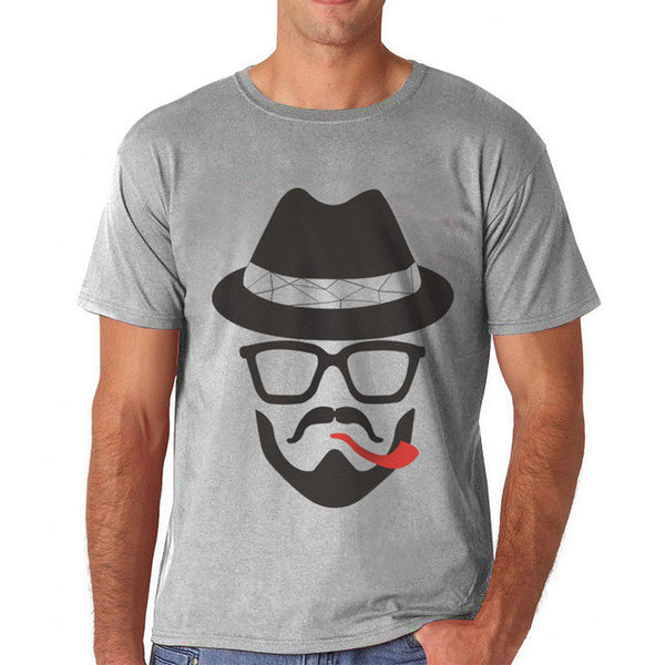 new fashion summer t shirt men o-neck cotton.