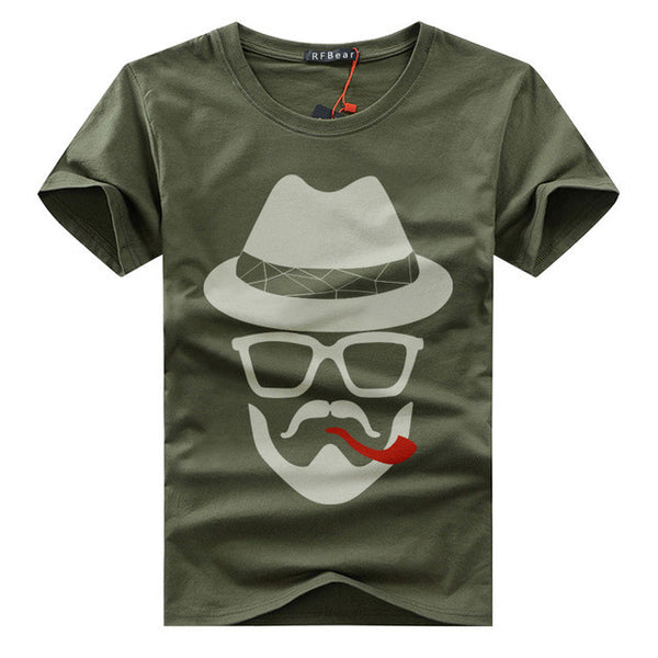 new fashion summer t shirt men o-neck cotton.