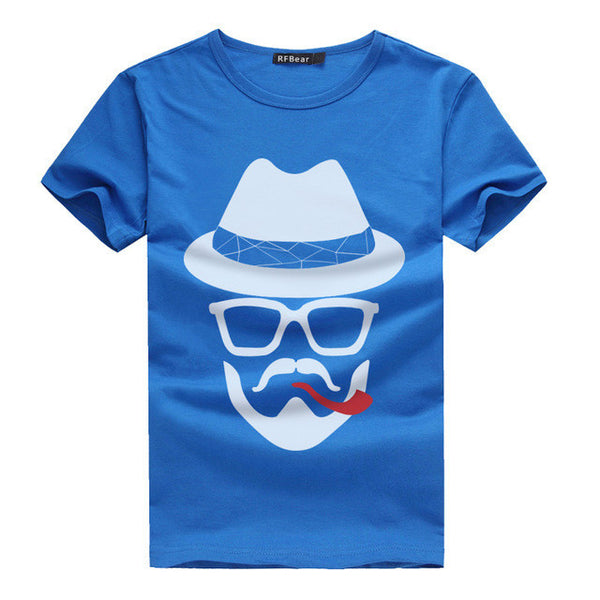 new fashion summer t shirt men o-neck cotton.