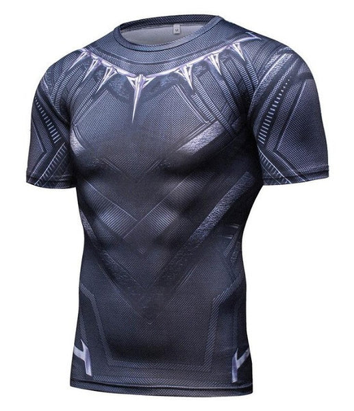 New 2017 Comic Superhero Compression Shirt Captain America Iron man Fit Tight G ym Bodybuilding T Shirt