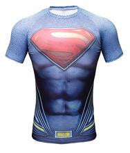 New 2017 Comic Superhero Compression Shirt Captain America Iron man Fit Tight G ym Bodybuilding T Shirt