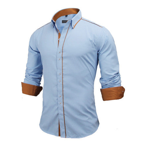 Men Dress Shirts Europe Size New Arrivals Stylish Slim Fit.