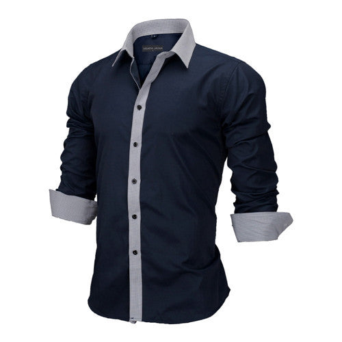 Men Dress Shirts Europe Size New Arrivals Stylish Slim Fit.