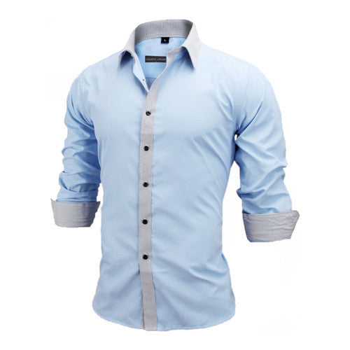 Men Dress Shirts Europe Size New Arrivals Stylish Slim Fit.