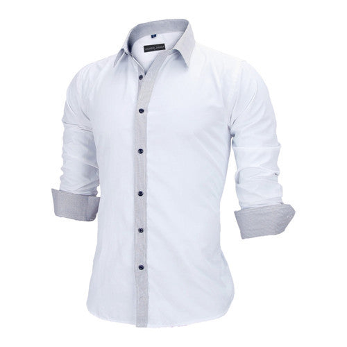 Men Dress Shirts Europe Size New Arrivals Stylish Slim Fit.
