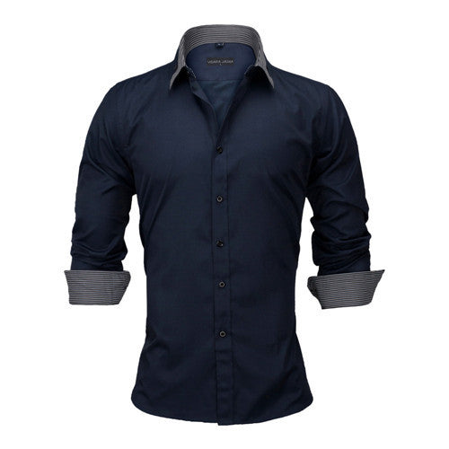 Men Dress Shirts Europe Size New Arrivals Stylish Slim Fit.
